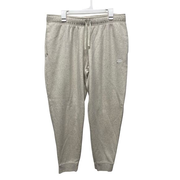 Nike Women's Essential Fleece Jogger Pants heathered cream size XL - Picture 1 of 6